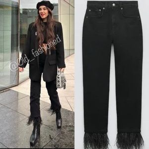 ZARA Bloggers Fav Feather Jeans